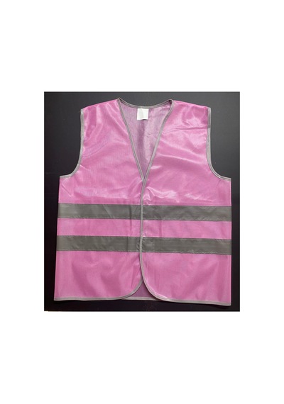 İkaz Yeleği Pembe 10 Adet Xl Beden