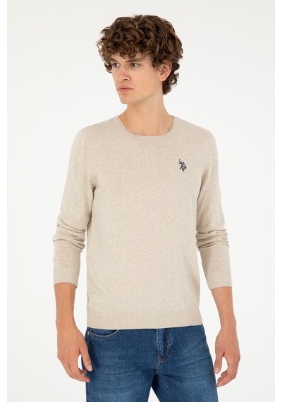 U.s. Polo Assn. Erkek Taş Melanj Kazak /triko 50293505-vr225 Tas Melanj