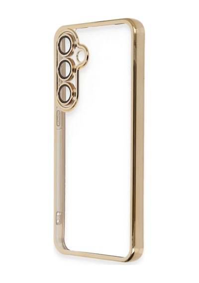 Samsung Uyumlu Galaxy S24 Fe Kılıf Razer Lensli Silikon - Gold 0.2M-Çok Renkli