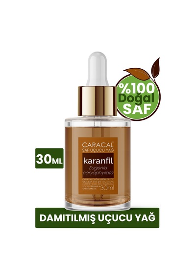 Caracal Doğal Karanfil Yağı 30ml %100 Saf Katkısız Karanfil Uçucu Yağı 30 ML