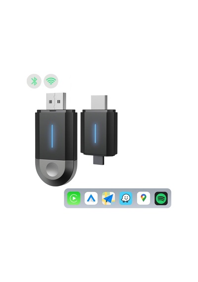 Kablosuz Carplay Android Auto Dönüştürücü Usb Tak-çalıştır Cihaz Tüm Araçlarla Uyumlu Tek Ebat