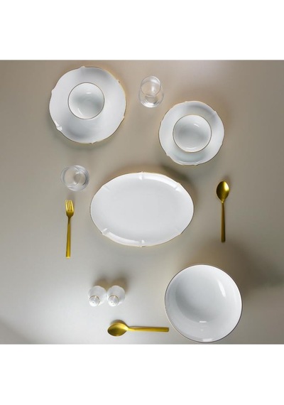 Evaliza Magnolia Premium Gold 60 Parça 12 Kişilik Yemek Takımı