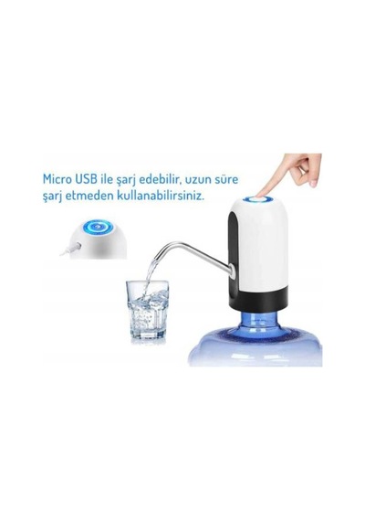 Paslanmaz Şarjlı Damacana Pompası Su Pompası Elektrikli Damacana Pompası Standart