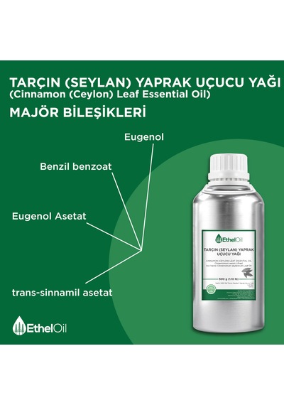 Tarçın Seylan Yaprak Uçucu Yağı - 500 Gr - Saf Ve Doğal Uçucu Yağ 500 G