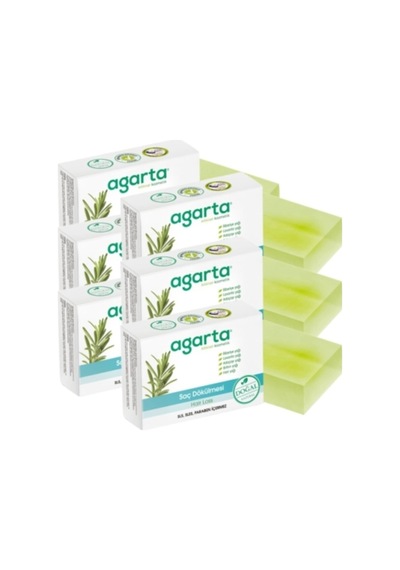 Agarta Doğal Saç Dökülmesi Sabunu 6 x 150 G