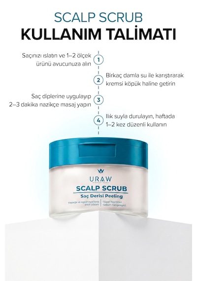 Saç Derisi Peelingi Arındırıcı Ve Dengeleyici Hair Scrub 200 Ml Tüm Saçlar