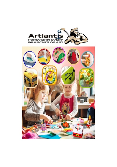 Keçe 50x70 Cm 10 Renk 1 Paket 2.0 Mm Renkli Hobi Keçesi Elişi Keçe Kumaşı Anasınıfı Kreş Okul Öncesi El Sanatları