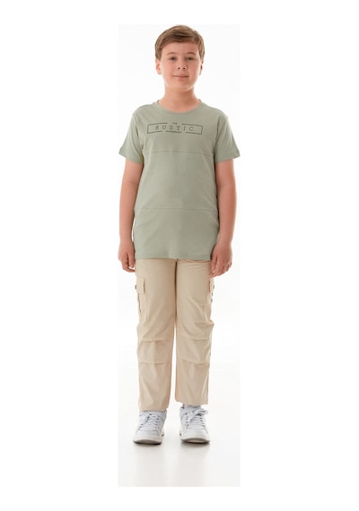 Fullamoda Paraşüt Kumaş Erkek Çocuk Jogger Pantolon 25mcck254217408-bej Bej