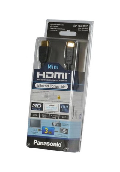 Panasonic 24K Altin Kaplama Mini Hdmi Kablo Rp Chem30E K