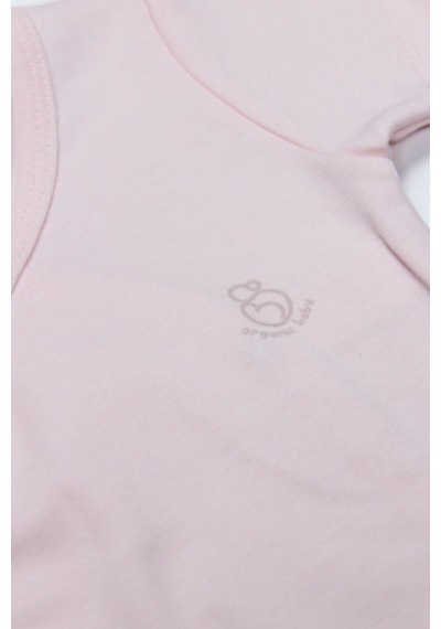 Bistyle Organik Natural Basic Style Kruvaze Uzun Kol Body Bs17102 Pembe