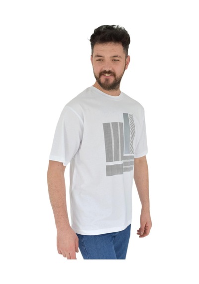Erkek Baskılı Oversize Tişört 2378 Bgl-st02802 001