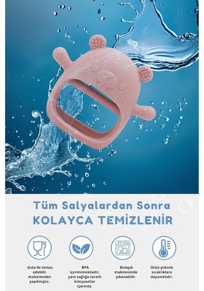 Kiwi Marmot Tutması Kolay  Diş Kaşıyıcı Alman Tasarım Dark Pink Olive