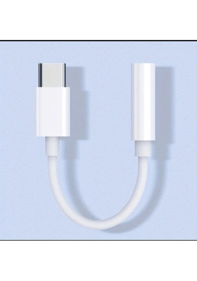 Galaxy A22 Uyumlu Type-c To 3.5 Mm Jack Kulaklık Çevirici Aux Dönüştürücü Adaptör