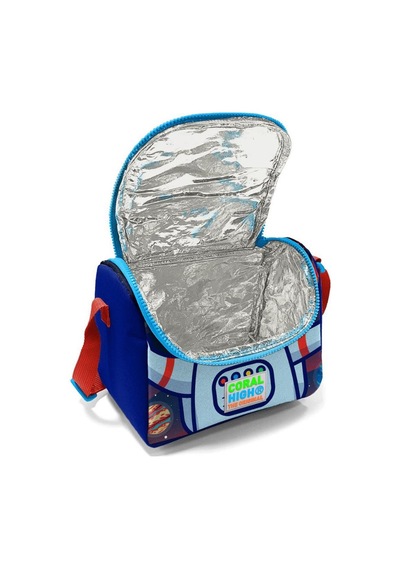Coral High Kids Saks Mavi Astronot Desenli Thermo Beslenme Çantası 11724