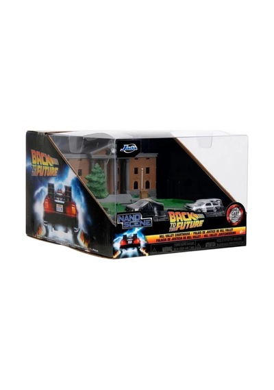 Geleceğe Dönüş Saat Kulesi Nano Sahnesi Diorama Modellemesi Renkli