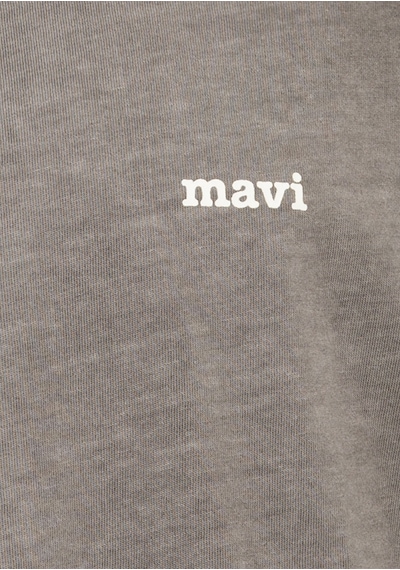 Mavi - Mavi Logo Baskılı Gri Tişört 0613346-85309