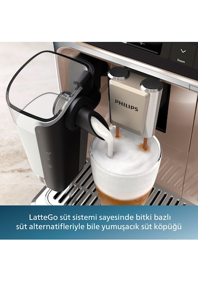 Philips 5500 Serisi Tam Otomatik Espresso Makinesi, Ep5543/90, Beyaz, Gri