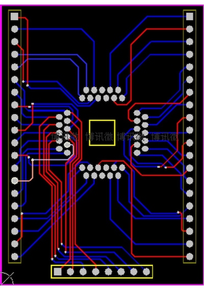 Tqfp44 Qfp44 - Dıp40 600 Mil Programlama Adaptör Atmel Avr