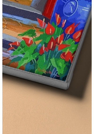 Webstyle Sayılarla Boyama Seti Kasnaklı Huzura Açılan Kapı 60 X 75 Cm