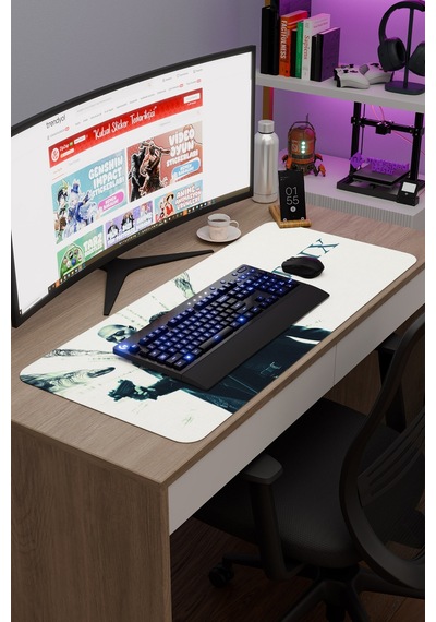 Matrix V1 90x40 Xxl Gaming Kauçuk Kaymaz Taban Mouse Pad Fare Altlığı