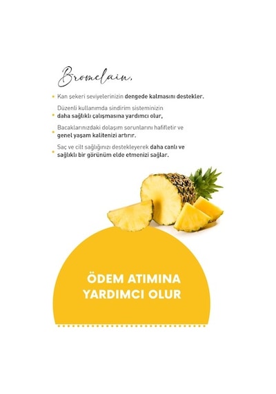 Mia Herba Bromelain İçeren Takviye Edici Gıda 60 Kapsül