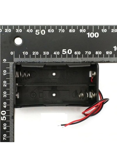Robizstore-ikili 2 Li 18650 Pil Yuvası Kablolu Tutucu 7.4v Pil