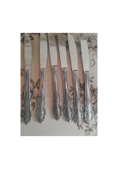 Germany Damgalı Antika 6 Lı Bıçaklar