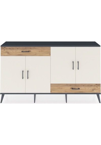 Arges Konsol 5 Raflı 2 Çekmeceli 4 Kapaklı 176x30x99 Antrasit-ayt Antrasit-aytaşı/çam Arges Konsol 5 Raflı 2 Çekmeceli 4 Kapaklı 176x30x99 Antrasit-ayt Antrasit-aytaşı/çam