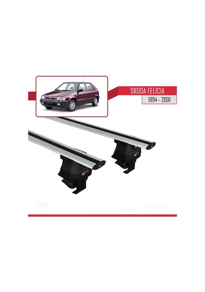 Skoda Felicia 1994-2001 Arası İle Uyumlu Ace-4 Ara Atkı Tavan Barı Gri