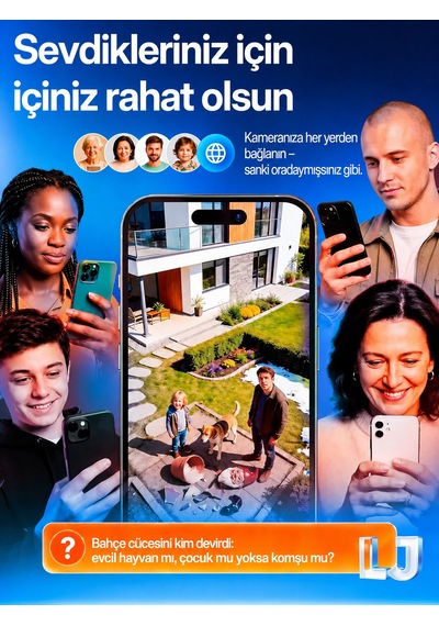 Dobest 2k Wifi Ptz Güvenlik Kamerası Kablosuz Dış Mekan 355 Dönüş 30 Metre Gece Görüşü Uzaktan Telefon Kontrollü Kamera