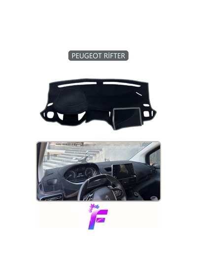 Peugeot Rifter Uyumlu Torpido Örtüsü Yansıma Önleyici Tam Koruma Kolay Ve Hızlı Montaj J20