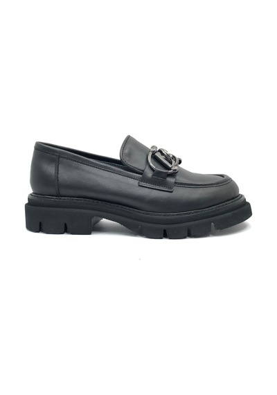 Greyder 72192 Zn Urban Deri Comfort Casual Oxford Kadın Ayakkabı Siyah