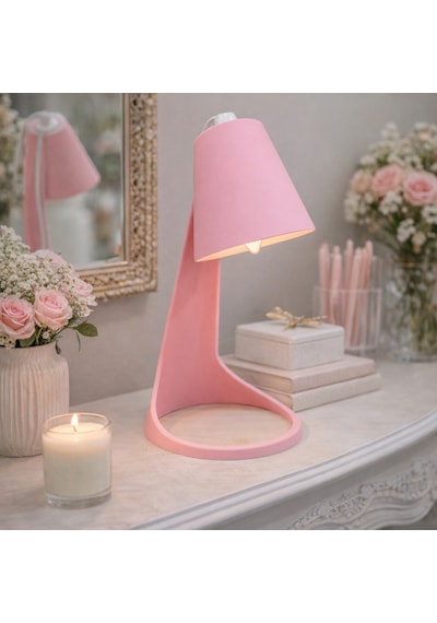 Nova Minimal Dekoratif Masa Lambası Modern Tasarım Ambiyans Objesi Pembe