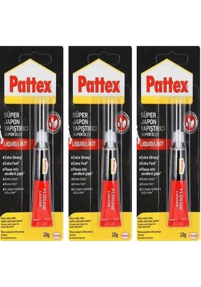 Pattex Süper Japon Yapıştırıcı 10g Blister 3 Adet