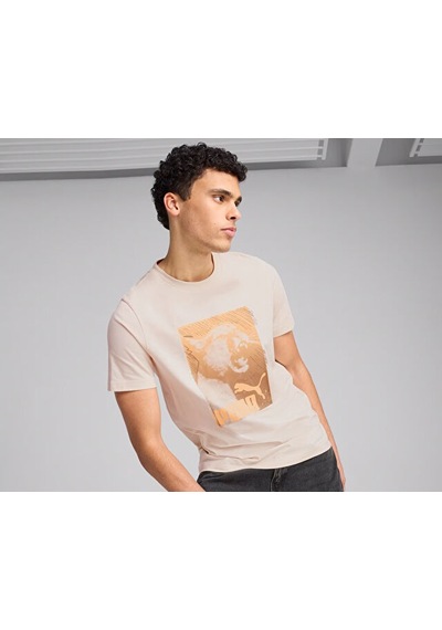 Puma Graphics Photoprint Tee Erkek Günlük Tişört 68483687 Renkli Renkli