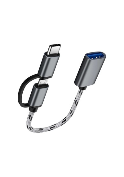 Ancheyn Usb 3.0 Otg To Type C Micro Usb Data Şarj Çevirici Dönüştürücü Adaptör 4901