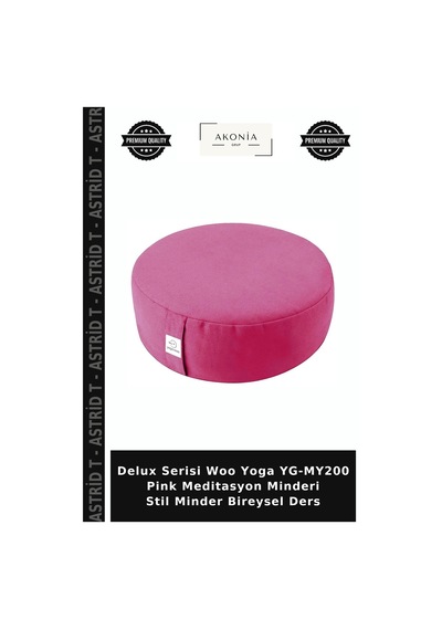 Delux Serisi Woo Yoga Yg-my200 Pink Meditasyon Minderi Stil Minder Bireysel Ders Pembe