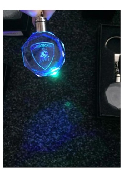 Lamborghini Işıklı Anahtarlık 7 Renk Şık Oto Car Keychain Led Oto Aksesuar