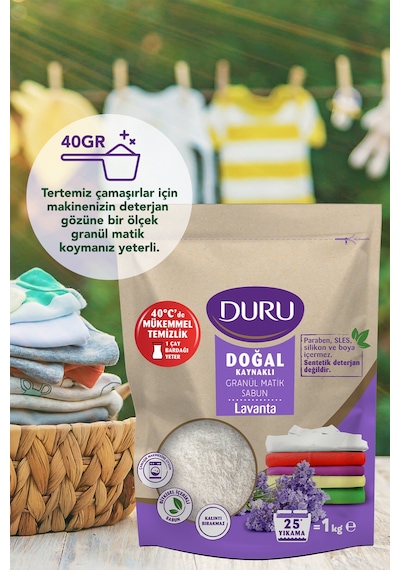 Duru Granül Sabun Lavanta 1000 G Diğer