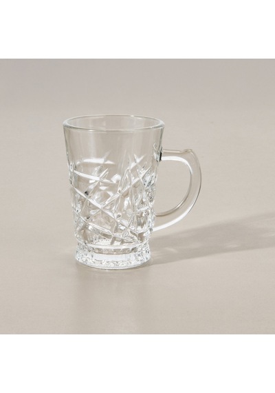 Glasss In Love Oliver Kesme 6'lı Kupa Seti - Şeffaf - 220 Ml Renkli