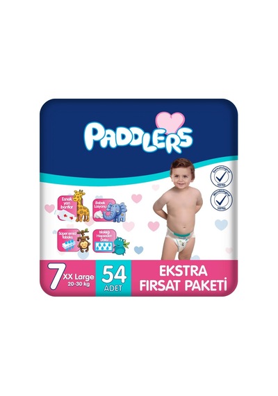 Bebek Bezi 7 Numara Xx-large 54 Adet 20-30 Kg Ekstra Fırsat Paketi