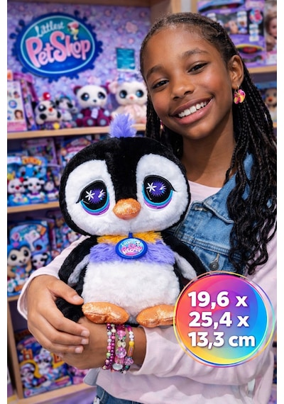 Littlest Pet Shop Signature Peluş Seri 4 Penguen 25 Cm Büyük Lisanslı Oyuncak Hediyelik