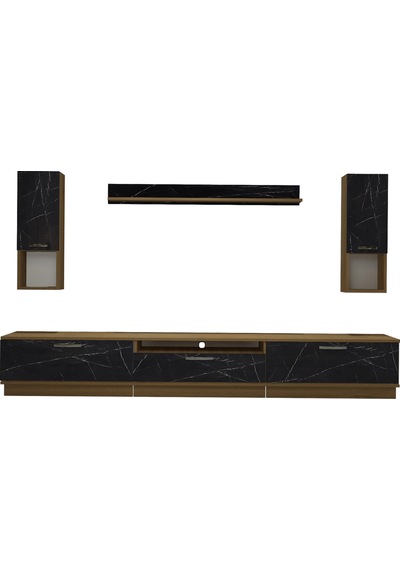 Decoraktiv Trendstyle 270da Mdf Tv Ünitesi Tv Sehpası Pera - Siyah Mermer