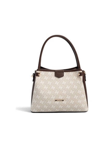 Silver Polo Sp1254 Kadın El Çantası Monogram Taş-kahve