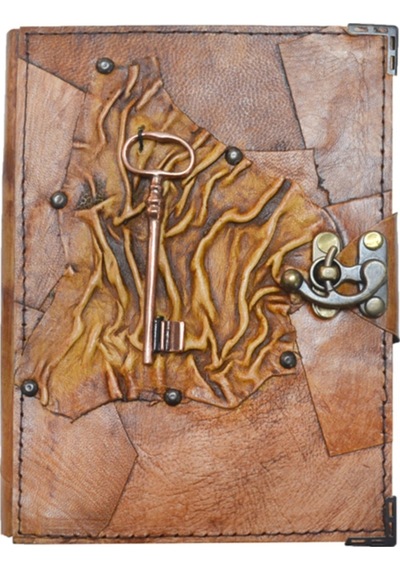 Deri Defter - Aksesuarlı - L