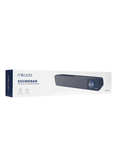 Mikado Serisi Md-69s Siyah 3wx2 Led Işıklı Multimedia Soundbar Speaker Bluetooth Desteği Yoktur Ürün Uzunlugu 40 Cm