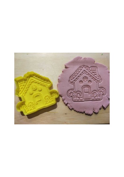 Şekerli Ev Kurabiye Kalıbı - 2 Parça 9x8 Cm Gıdaya Uygun Diğer
