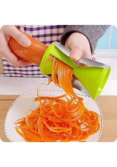 Taşınabilir Sebze Dilimleme El Soyucu Paslanmaz Çelik Spiral Dilimleyici Patates Kabak Spagetti Yeşi Diğer
