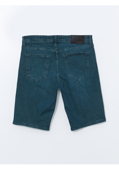 Lcw Jeans Yeşil Slim Fit Erkek Jean Şort