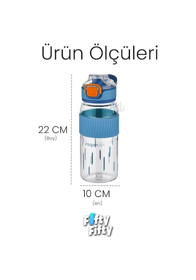 550 Ml Rahat İçim Pipetsiz Taşıma Kulplu Çocuk Su Matarası -vgn3001ml550 Yeşil